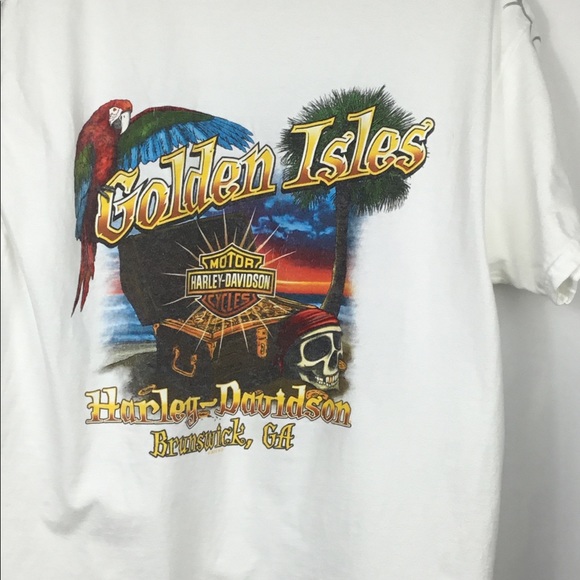 Golden Isles GA Harley Davidson Spider Web Short Sleeve T-shirt Men’s Large - Picture 9 of 10